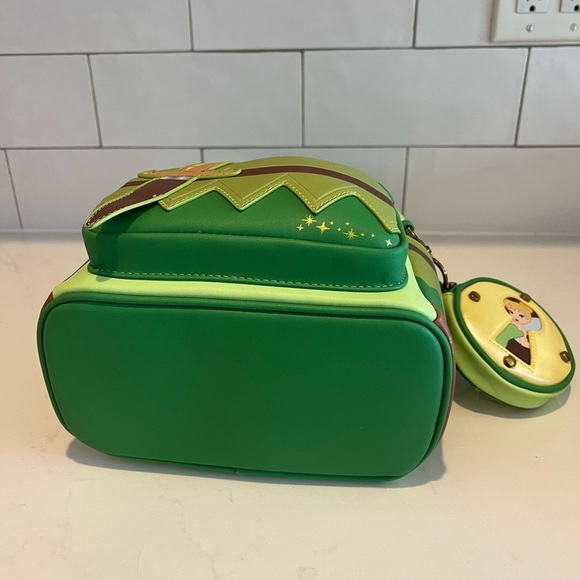 Peter Pan & Tinkerbell Cosplay Backpack & Coin Purse NEW LE Loungefly Disney - Picture 5 of 12